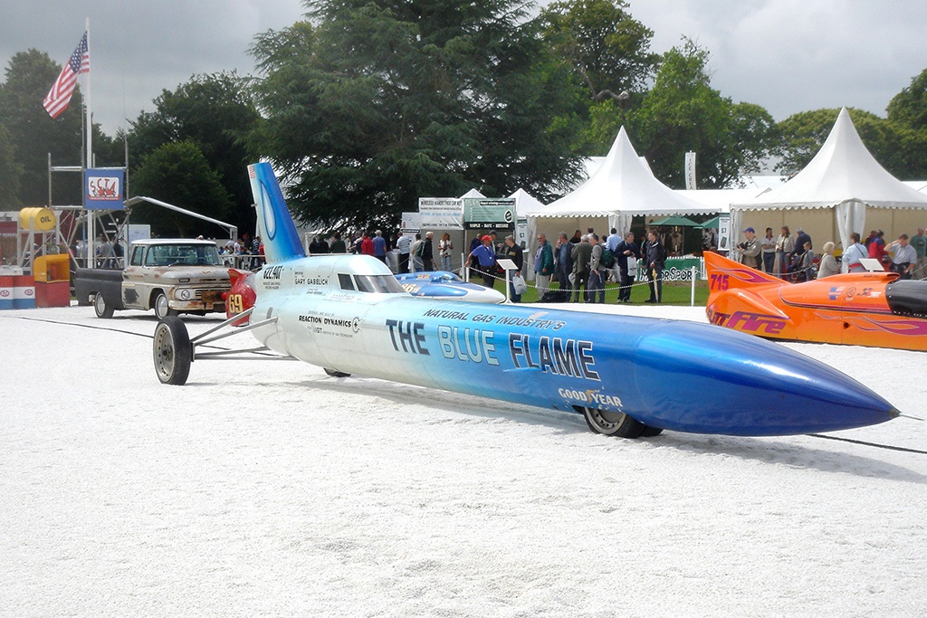 The Blue Flame - History of car speed records - infocake.net The Blue Flame - History of car speed records