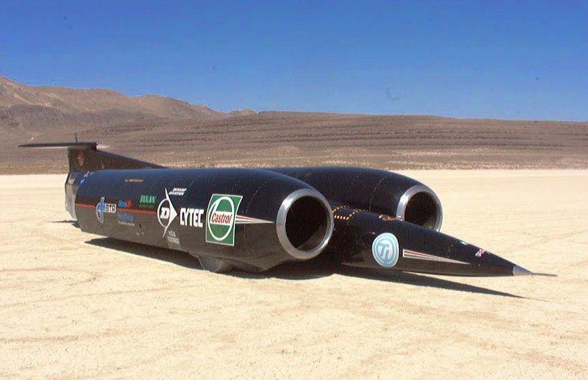 Thrust SSC - History of car speed records - infocake.net Thrust SSC - History of car speed records